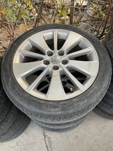 колесо на фит: Дөңгөлөктөр монтажда 235 / 45 / R 18, Жай, Колдонулган, Комплект, Жеңил унаалар, Куйма, тешиктери - 5