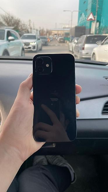 IPhone 12, Б/у, 64 ГБ, Черный, Защитное стекло, Чехол, 73 %