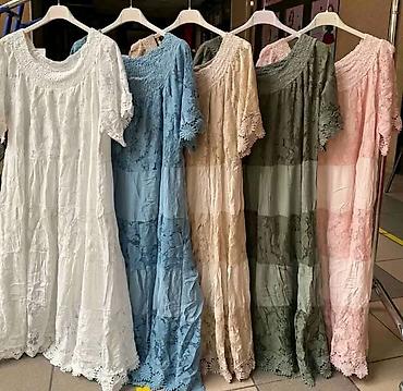 kaftan: Haljina sa čipkom. - Romantičan kroj A-linije sa širokim, talasastim — 4