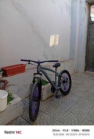 velosiped teker: Velosipedin raması-26 təkərlərinin ölçüsü 24-lükdü. hassns rəngli — 1
