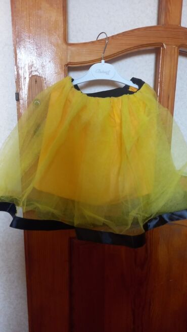 детские вещи на осень: Детское платье цвет - Желтый