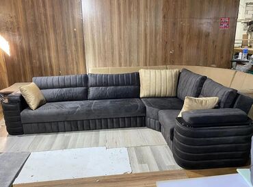 Divan və kreslo dəstləri: Künc divan, Pufik, Bazasız, Açılmayan — 11