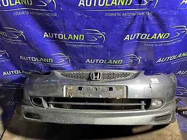 фит туманка: Honda Fit (GD) 8 - Бампер Front (серебро) с юбкой.противотуманками — 1