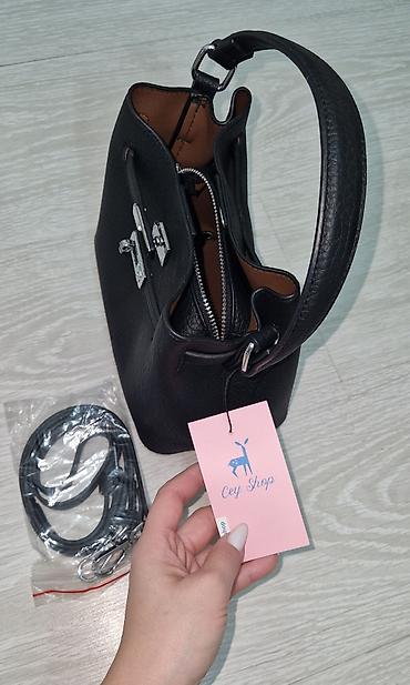 macbook canta: Qara dəri çiyin/əl çantası - Yenidir - Brend: MeiLeTi&BAGS - — 3