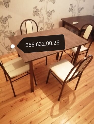 Masa və oturacaq dəstləri: 110 manatdan başlayir. Stol stul desti anbardan satiş var modellər — 3
