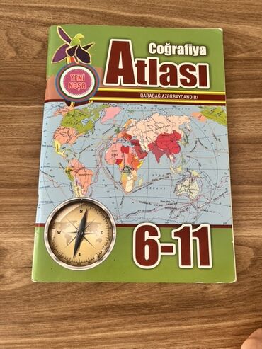 Testlər: 6-11-ci siniflər üçün Coğrafiya Atlası.Atlas yenidir,səliqəlidir