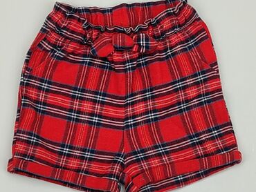 spodnie w kratę czerwone: Krótkie spodenki, H&M, 80, stan - Dobry