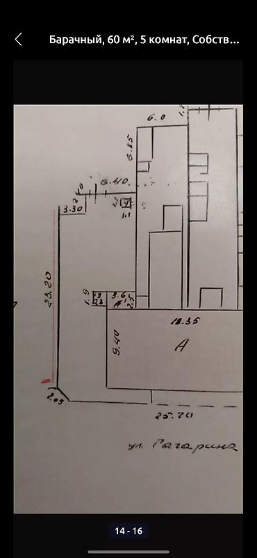 Продажа домов: 5 комнат, 60 м², Пишпек Собственник — 7
