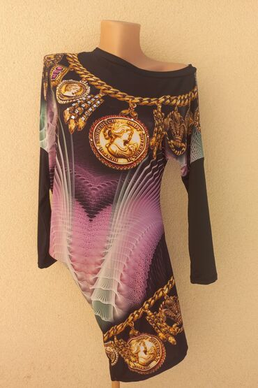 haljine dzemperi: M (EU 38), L (EU 40), color - Multicolored, Other style, Long sleeves
