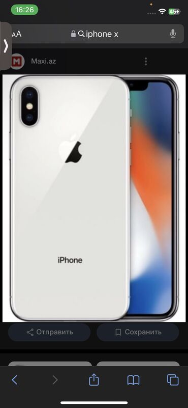 i̇phone x: IPhone X, 64 GB, Ağ, Face ID