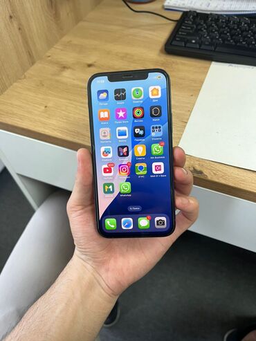 Apple iPhone: IPhone 12, Б/у, 128 ГБ, Blue Titanium, Защитное стекло, Чехол, 78 %