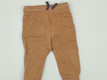 spodenki granatowe chłopięce: Baby material trousers, 9-12 months, 74-80 cm, So cute, condition - Good