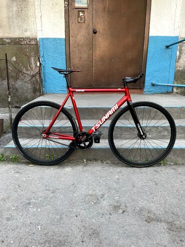 каретка велосипеда: Продаю фикс - Фрейм снм 100 L, вилка цунами фулл карбон - Вилсет