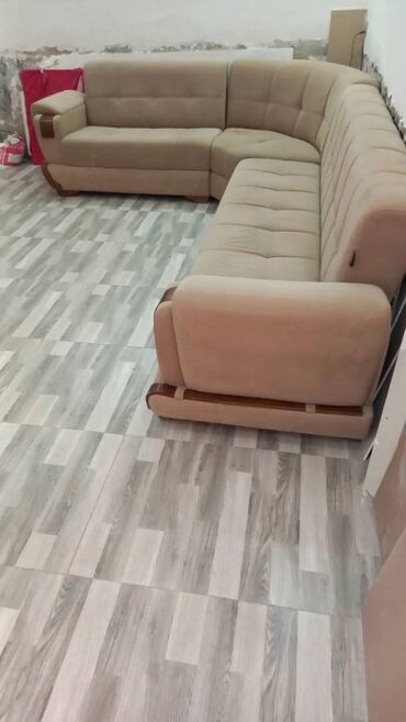 продажа дивана бу: Угловой диван, Б/у, Раскладной, С подъемным механизмом, Ткань, Нет доставки