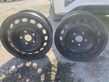 Железные Диски R 15 Audi, Пара, отверстий - 5, Б/у