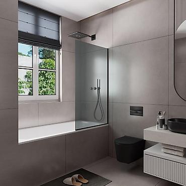 Душевые перегородки и ограждения: Мы предоставляем вам стеклянные закаленные душевые перегородки! Стиль — 9