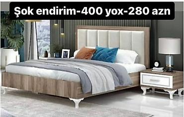 Çarpayılar: Yeni, İkinəfərlik çarpayı, Bazalı, Matras ilə, Siyirməsiz, Azərbaycan — 21