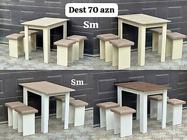 Masa və oturacaq dəstləri: Dörd oturacaqlı bu yemək masası dəsti eviniz üçün praktik və cəlbedici -da lalafo.az — 43 Masa və oturacaq dəstləri: Dörd oturacaqlı bu yemək masası dəsti eviniz üçün praktik və cəlbedici — 43