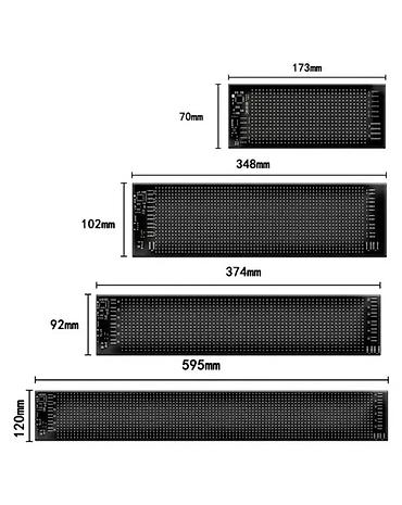 led пленка: Гибкий светодиодный LED‑дисплей для авто/грузовиков - Назначение — 3