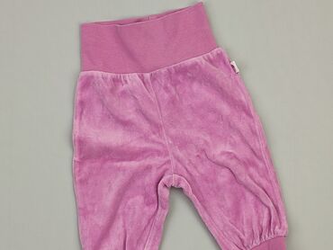 fioletowe legginsy dziecięce: Spodnie dresowe, 0-3 m, stan - Dobry