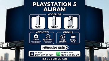 PS5 (Sony PlayStation 5): Xidmət: PlayStation 5 konsollarının alınması Alınan modellər: - PS5 — 1