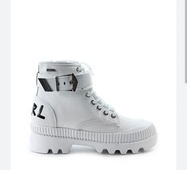 bele sandale: Karl Lagerfeld, 40, color - White