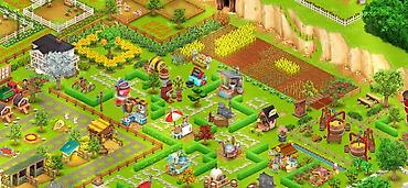 Dizayn, layihə: Hay Day oyununda orta səviyyədə qurulmuş ferma dizaynı/sxemi - Tam — 1