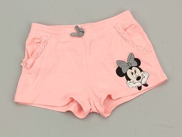 różowe spodenki: Krótkie spodenki, Disney, 5-6 lat, 110/116, stan - Dobry