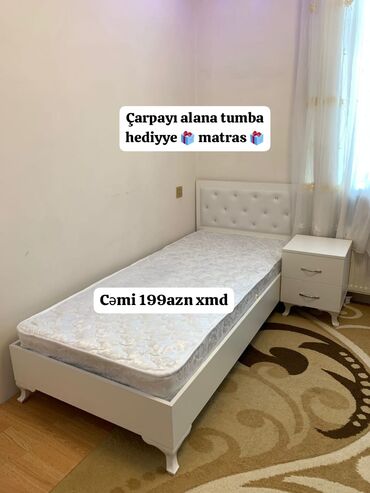 Divanlar: Yeni, Təknəfərlik çarpayı, Bazasız, Matras ilə, Siyirməsiz