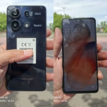 телефоны ретми: Redmi, Redmi Note 13, Б/у, 128 ГБ, цвет - Черный, 2 SIM