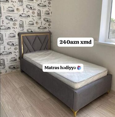 tek matraslar: Təknəfərlik çarpayı, Bazasız, Matras ilə, Siyirməsiz