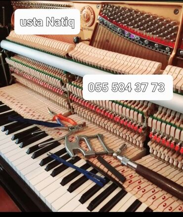 piano ders: Usta Natiq piano köklənməsi 70 manat