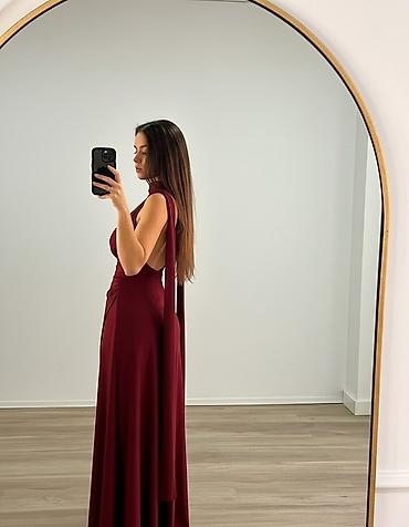Haljine: 💫Elegantna duga haljina sa šalom oko vrata
✅2900 din — 15