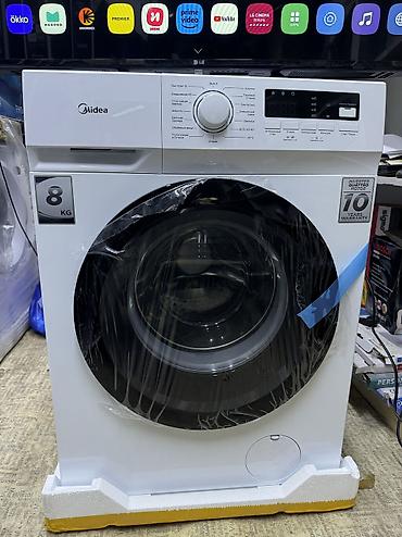 Тиричилик техникасы: Кир жуучу автомат машина, Жаңы, Midea, 8 кг чейин, Фронталдык, Дүңүнөн — 10