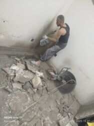 Beton işləri: #Betonkesme #betondeşmə Beton kubik kərpic - dən kəsim deşim — 17