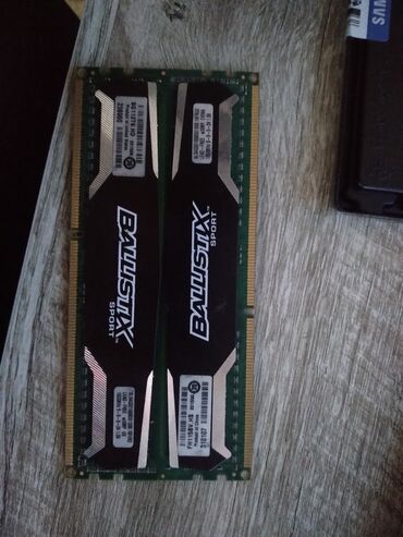 ddr3 2gb: Оперативдик эс-тутум, Колдонулган, Crucial, 8 ГБ, DDR3, 1600 МГц, ПК үчүн