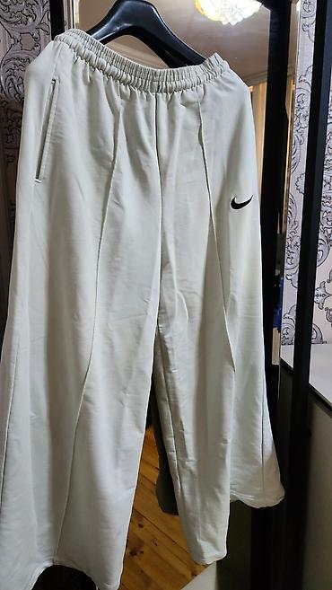milli kişi geyimləri: İdman Şalvar, Nike, M, rəng - Ağ — 1