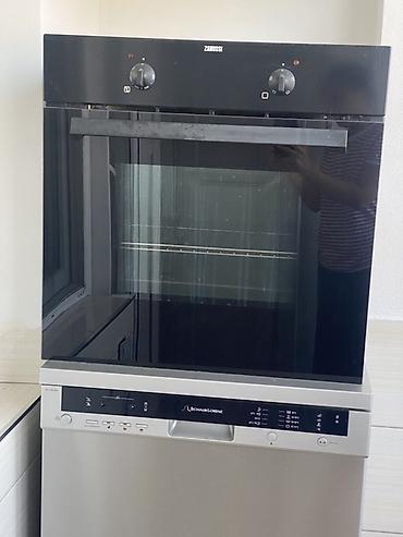 Plitələr və bişirmə panelləri: Zanussi elektrik sobası + Schaub Lorenz qabyuyan maşın. Soba 220 — 2
