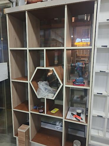 antik mebel: Modul kitab rəfi və vitrin sistemləri - Material: laminat/MDF əsaslı — 1