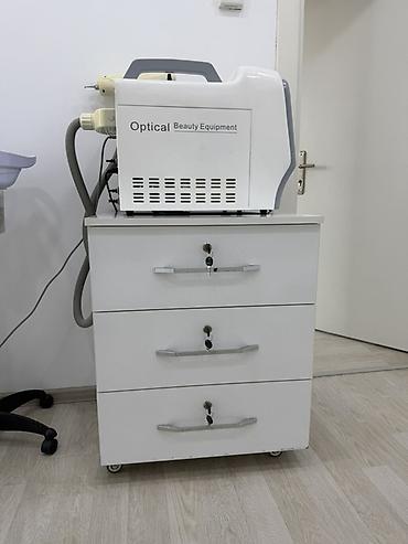 divan ofis: Estetik/ofis mebeli dəsti - Material: ağ MDF/LDSP, parlaq səth, metal — 3