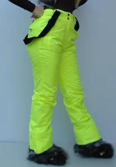 Ski pantalone: Ženske skijaške pantalone u jarko neon žutoj boji, dizajnirane za — 16