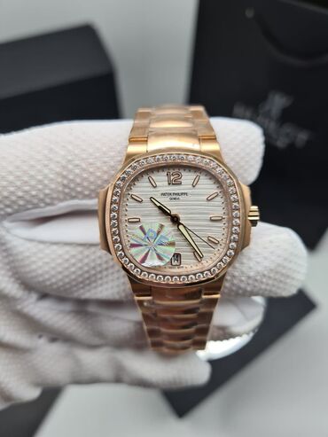 швейцарские часы patek philippe: Patek Philippe Nautilus Ladies ️Премиум качество ️Диаметр 35 мм