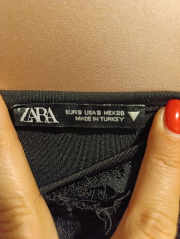 Bodi: Zara, S (EU 36), Saten, bоја - Crna — 6