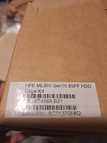noutbuklar yeni: Server Disk Cage / Drive Bay Kit HPE ML350 Gen10 8 SFF HDD Cage Kit — 1