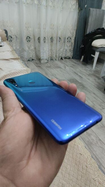 huawei pad: Huawei P Smart 2019, 32 GB, rəng - Göy, Barmaq izi, İki sim kartlı, Face ID