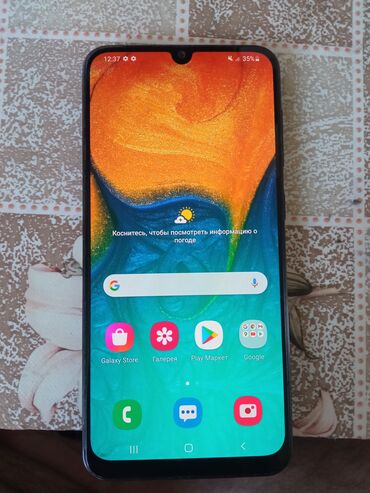 мегаком симки: Samsung Galaxy A50, Колдонулган, 4 ГБ, түсү - Кара, 2 SIM