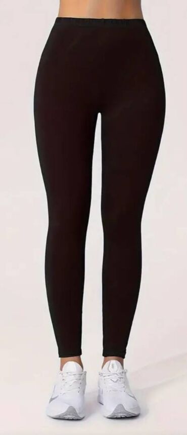 mona pantalone: Lycra, color - Black, Single-colored