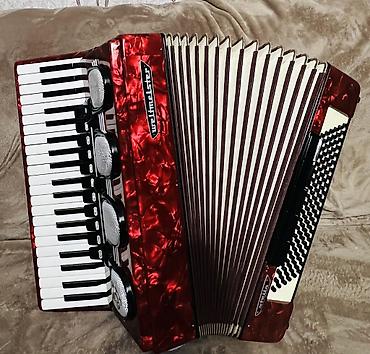 Аккордеоны: Акордеон Weltmeister Stella, клавишный, немецкого производства — 7