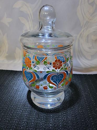 Ostalo posuđe: Bombonijera nova staklena iz 70ih.god. Staklena bombonijera,sve na — 1