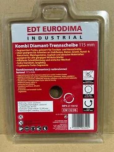 slikar tapi: EDT Eurodima Industrial – Kombinovani dijamantski rezni disk 115 mm - — 6